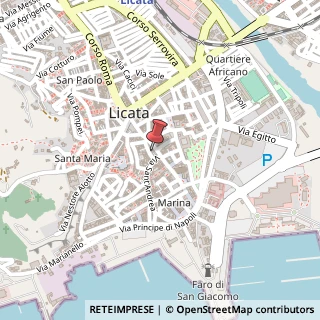 Mappa Via Collegio, 19, 92027 Licata, Agrigento (Sicilia)