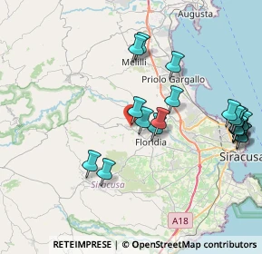 Mappa 96010 Solarino SR, Italia (9.85)