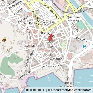 Mappa Via collegio 7, 92027 Licata, Agrigento (Sicilia)