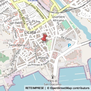 Mappa Via Badia, 20, 92027 Licata, Agrigento (Sicilia)