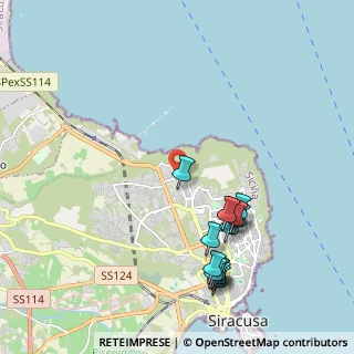Mappa Via Lentini, 96100 Siracusa SR, Italia (2.51357)