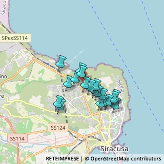 Mappa Via Sortino, 96100 Siracusa SR, Italia (1.51211)