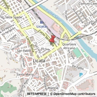 Mappa Via Lumia, 7, 92027 Licata, Agrigento (Sicilia)