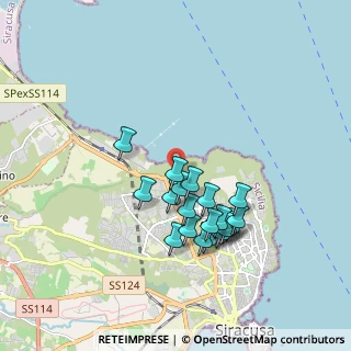 Mappa Via Franca Maria Gianni, 96100 Siracusa SR, Italia (1.795)