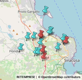 Mappa Via Luigi Pirandello, 96010 Melilli SR, Italia (3.4215)