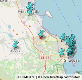Mappa Via Luigi Pirandello, 96010 Melilli SR, Italia (6.07)