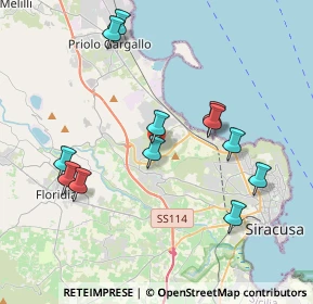 Mappa Via Luigi Pirandello, 96010 Melilli SR, Italia (4.47417)