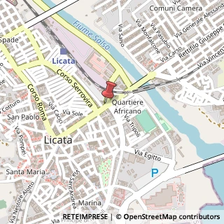 Mappa Corso umberto 161, 92027 Licata, Agrigento (Sicilia)
