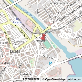 Mappa Via Bengasi, 12, 92027 Licata, Agrigento (Sicilia)