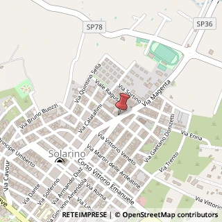 Mappa Via magenta 3, 96010 Solarino, Siracusa (Sicilia)