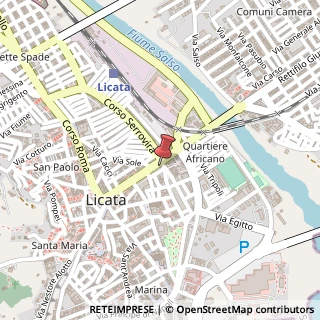 Mappa Corso Umberto, 99, 92027 Licata, Agrigento (Sicilia)