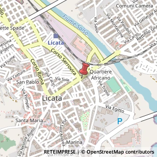 Mappa Corso Umberto, 85, 92027 Licata, Agrigento (Sicilia)