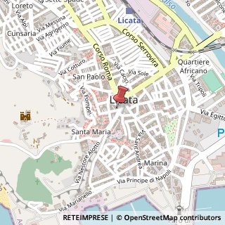 Mappa Piazza matteotti 23, 92027 Licata, Agrigento (Sicilia)