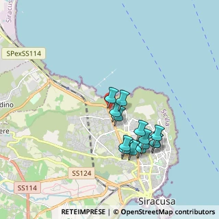 Mappa VIA SCALA GRECA, 96100 Siracusa SR, Italia (1.87143)