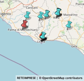 Mappa Via Montesanto, 92027 Licata AG, Italia (13.703)