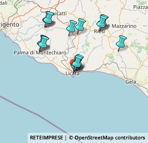 Mappa Via Montesanto, 92027 Licata AG, Italia (16.12875)