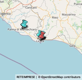 Mappa Via Montesanto, 92027 Licata AG, Italia (7.67231)