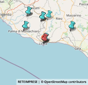 Mappa Via Montesanto, 92027 Licata AG, Italia (15.45625)