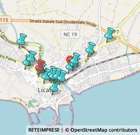 Mappa Via Montesanto, 92027 Licata AG, Italia (0.87188)
