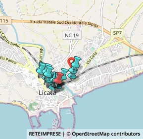 Mappa Via Montesanto, 92027 Licata AG, Italia (0.775)