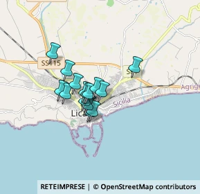 Mappa Via Montesanto, 92027 Licata AG, Italia (1.21333)