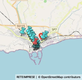 Mappa Via Montesanto, 92027 Licata AG, Italia (1.145)