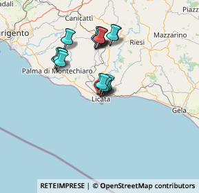 Mappa Via Archimede, 92027 Licata AG, Italia (12.658)