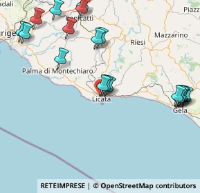 Mappa Via Archimede, 92027 Licata AG, Italia (22.76947)