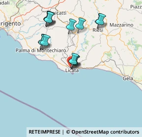 Mappa Via Archimede, 92027 Licata AG, Italia (16.54929)