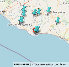 Mappa Via Archimede, 92027 Licata AG, Italia (14.96636)