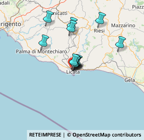 Mappa Via Archimede, 92027 Licata AG, Italia (10.75833)