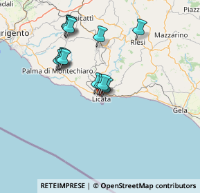 Mappa Via Archimede, 92027 Licata AG, Italia (14.28923)