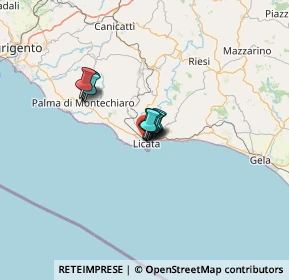 Mappa Via Archimede, 92027 Licata AG, Italia (6.94273)