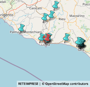 Mappa Via Archimede, 92027 Licata AG, Italia (18.7315)