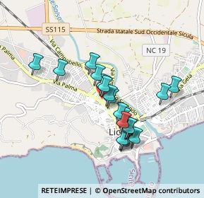 Mappa Via Archimede, 92027 Licata AG, Italia (0.84158)