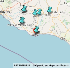 Mappa 92100 Licata AG, Italia (16.56214)