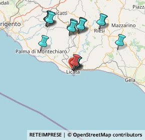 Mappa 92100 Licata AG, Italia (16.255)