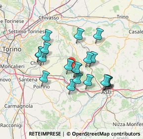 Mappa Strada Provinciale, 14014 Montafia AT, Italia (11.906)