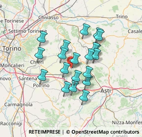 Mappa Strada Provinciale, 14014 Montafia AT, Italia (10.9365)