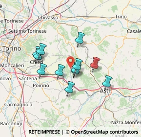 Mappa Strada Provinciale, 14014 Montafia AT, Italia (10.89583)