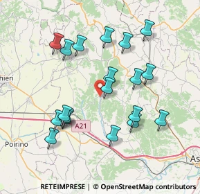 Mappa Strada Provinciale, 14014 Montafia AT, Italia (7.5)