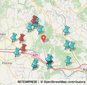 Mappa Strada Provinciale, 14014 Montafia AT, Italia (8.4385)