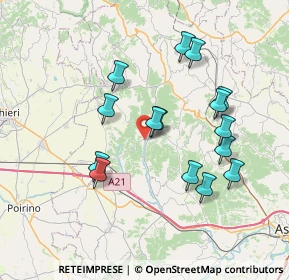 Mappa Strada Provinciale, 14014 Montafia AT, Italia (7.00467)