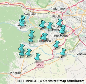 Mappa Via Galvani, 10045 Piossasco TO, Italia (6.54316)