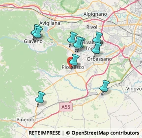 Mappa Via Galvani, 10045 Piossasco TO, Italia (6.90364)