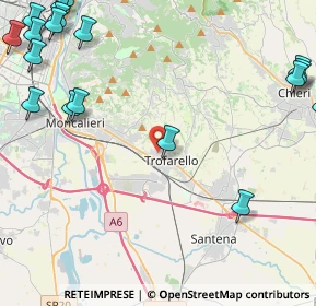 Mappa Via Trieste, 10028 Trofarello TO, Italia (7.011)