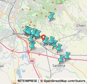 Mappa Via Trieste, 10028 Trofarello TO, Italia (2.77867)