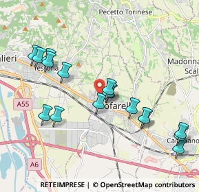 Mappa Via Trieste, 10028 Trofarello TO, Italia (2.08118)