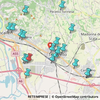 Mappa Via Trieste, 10028 Trofarello TO, Italia (2.417)