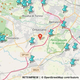 Mappa SP per Candiolo, 10043 Orbassano TO (7.244)